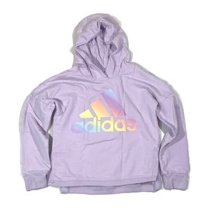 Adidas Girls Rainbow Logo Hoodie